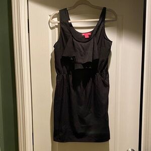 Ultra Pink Black Midi Dress